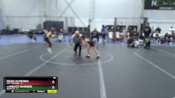 48 lbs Semis (4 Team) - Lorenzo Barbieri, River WC vs Noah Almedina, Mat Assassins