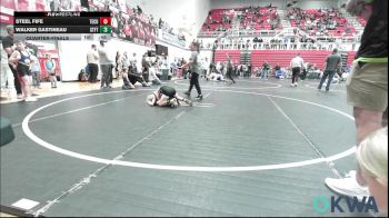 55 lbs Quarterfinal - Steel Fife, Tecumseh Youth Wrestling vs Walker Gastineau, Standfast