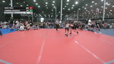 92 lbs Round 5 (6 Team) - Bode Tiska, Barn Brothers WC vs Lorenzo Colalillo, The Outsiders