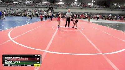 75 lbs Champ. Round 2 - Cayden Mango, STL Warrior-AA  vs Kayden Mitchell, Waynesville Tigers Wrestling Club-AAA