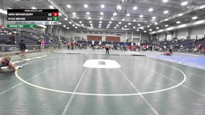 149 lbs Cons. Round 5 - Kyle Meyer, Alfred State vs Jude Betancourt, Oneonta State