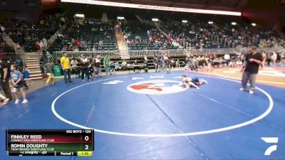 120 lbs 2nd Place Match - Finnley Reed, Cowboy Kids Wrestling Club vs Romin Doughty, Team Braves Wrestling Club