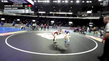 Girls 105 lbs Cons. Round 2 - Makenzie Carter, Hockinson (Girls) vs Katalina Ortiz-Williams, Omak (Girls)
