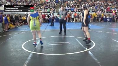 192 lbs Round 2 - Caroline Purdham, Clyde Amateur vs Sophia Harris, Benjamin Logan