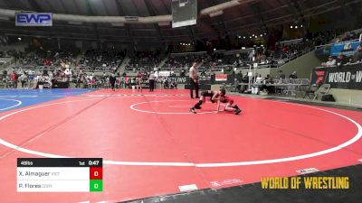 49 lbs Consi Of 16 #2 - Xavier Almaguer, Victory Wrestling - Central WA vs Paul Flores, Cory Clark Wrestling