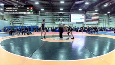 106 lbs Champ. Round 1 - Rhyden Hicks, Basic vs Landon Olson, Galena