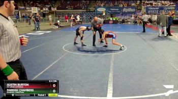 D 3 106 lbs Cons. Semi - Austin Burton, St. Louis Catholic vs Parrish Chambers, Evangel Christian