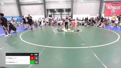 129 lbs 7th Place - Tiaj Thao, Combat WC vs Devan Garcia, Michigan Premier Blue