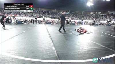 105 lbs Quarterfinal - Fysher Harris, Pawhuska vs Matthew Meredith, Raw Wrestling Club