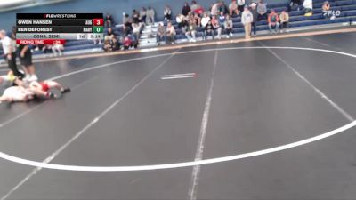 133 lbs Cons. Semi - Owen Hansen, Augustana (SD) vs Ben DeForest, Mary