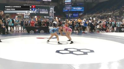 120 lbs Champ. Rd Of 64 - Daniella Apodaca, Colorado vs Irini Poka, California