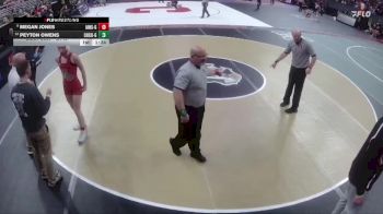 Champ. Round 1 - Megan Jones, Ainsworth Girls vs Peyton Owens, Chase County Girls