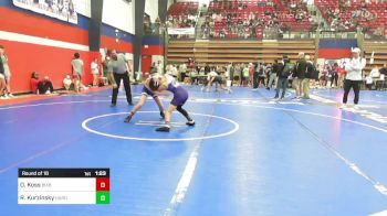 92 lbs Round Of 16 - Owen Koss, Bixby JH Boys vs Rocklan Kurzinsky, Harding Academy TN