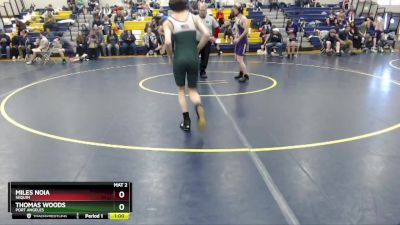 132 lbs Cons. Round 1 - Thomas Woods, Port Angeles vs Miles Noia, Sequim