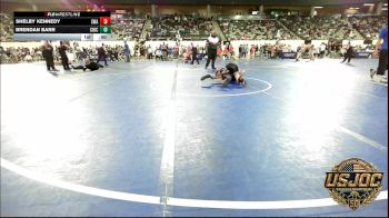106 lbs Consi Of 32 #2 - Shelby Kennedy, Shelton Wrestling Academy vs Brendan Barr, Chickasha Youth Wrestling