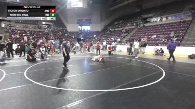 63 lbs Champ. Rd Of 16 - Sier Del Real, Ridge Wrestling Club vs Victor Urquijo, Juggernaut WC