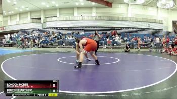 195 lbs Round 5 (6 Team) - London McBee, Dragon Wrestling Club vs Kolton Martinez, Garrett Wrestling Club