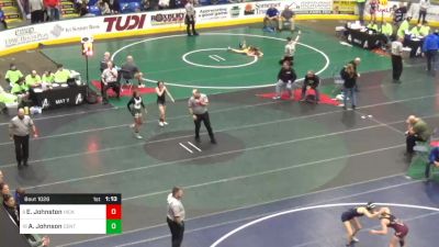 110 lbs Quarterfinal - Emma Johnston, Hickory vs Aaliyah Johnson, Central Dauphin