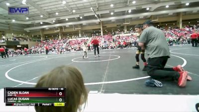 46 lbs Semifinal - Caden Sloan, Raw vs Lucas Dugan, Carroll