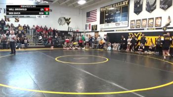 144 lbs Quarterfinal - Ben Buck, West Marshall vs Will Griswold, Center Point-Urbana