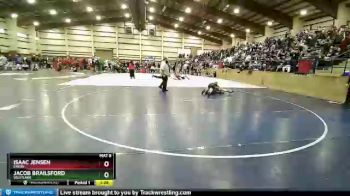 126 lbs Quarterfinal - Isaac Jensen, Emery vs Jacob Brailsford, Westlake