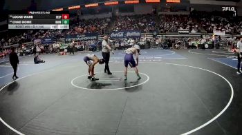 D 1 144 lbs Cons. Round 2 - Locke Ware, Denham Springs vs Chad Rome, Hahnville