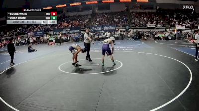 D 1 144 lbs Cons. Round 2 - Locke Ware, Denham Springs vs Chad Rome, Hahnville