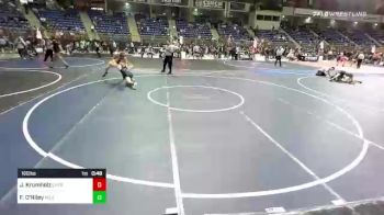 160 lbs Consi Of 16 #2 - Jacob Krumholz, Cherry Creek High School vs Finnegan O'Riley, Mile High WC