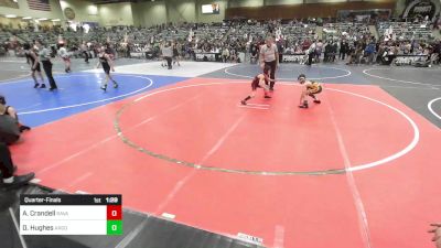 57 lbs Quarterfinal - Ayden Crandell, Ravage WC vs Dakota Hughes, Argonaut Jr Mustangs