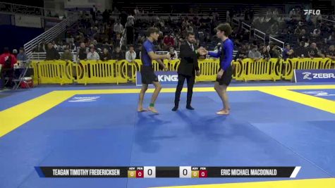 Teagan Timothy Fredericksen vs Eric Michael MacDonald 2025 Pan IBJJF Jiu-Jitsu No-Gi Championship