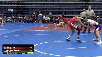 126 lbs Champ. Round 1 - Khangye Hein, Bishop Luers vs Logan Wensigner, Fremont Ross