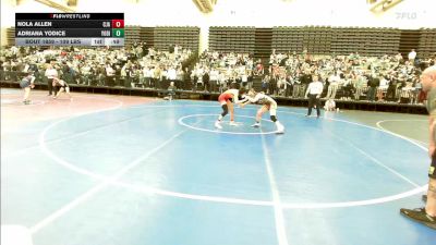 109 lbs 3rd Place - Nola Allen, CJA vs Adriana Yodice, Yodice