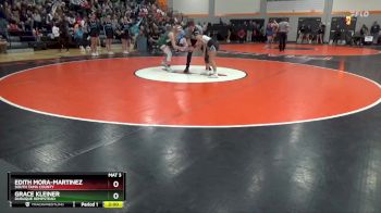 JV-2 lbs Round 1 - Grace Kleiner, Dubuque Hempstead vs Edith Mora-Martinez, South Tama County