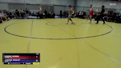 215 lbs Semis & 3rd Wb (16 Team) - Kaiden Morris, Illinois vs Carson Gooley, Idaho