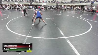 105 lbs Cons. Round 4 - Zander Mueller, Mollitium Wrestling Club vs Blake Champlin, Wisconsin