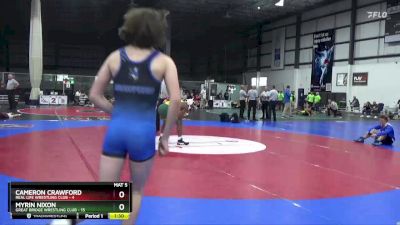 138 lbs Round 3 (4 Team) - Myrin Nixon, GREAT BRIDGE WRESTLING CLUB vs Cameron Crawford, REAL LIFE WRESTLING CLUB