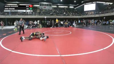128 lbs 3rd Place - Jaquod Rodgers, Smyrna vs Jake Crouse, Kintnersville