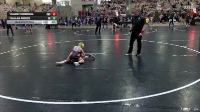 60 lbs Quarterfinal - Kaleb Thornhill, Buccaneer Wrestling Club vs Dallas Pierce, Swarm Wrestling