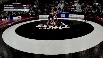 53kg 3rd Place Match - Clara Perry, Alberta Elite Women`s Wrestling Club vs Katelyn Stein, Schewa Wrestling Club