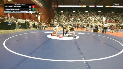 2A-150 lbs Cons. Round 1 - Logan Jackson, Dubois vs Garrett Wiggins, Greybull/Riverside