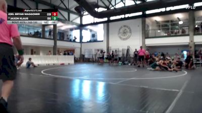 142-150 lbs Cons. Round 2 - Jaxon Klaus, Eureka Wrestling Club vs Joel Bryan Waggoner, Cory Clark Wrestling