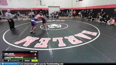 175 lbs Cons. Round 4 - Christian Cendajez, WAUCONDA vs Abe Leidig, St. Charles (EAST)