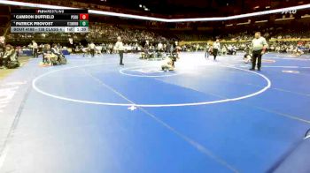 138 Class 4 lbs Quarterfinal - Camron Duffield, Parkway South vs Patrick Provost, Ft. Zumwalt North