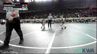 96 lbs Consi Of 16 #2 - Zachariah Felts, Quezada Wrestling Academy vs Sean Barton, Warrior Wrestling