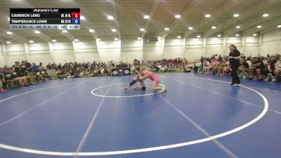 125 lbs Cameron Leng, Ohio Blue vs Temperance Lowe, Missouri Blue