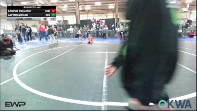 46 lbs Consolation - Easton Delgado, Prime Wrestling vs Layton Moran, Chickasha Youth Wrestling