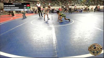 73 lbs Final - Kylin Sanders, Standfast vs Laythan Samaniego, Darko Valley Wolfpak