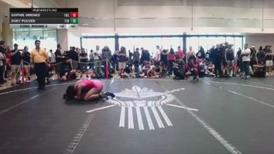 126 lbs Cons. Round 3 - Sophie Jimenez, TWC vs Zoey Pulver, Takedown Express W/C