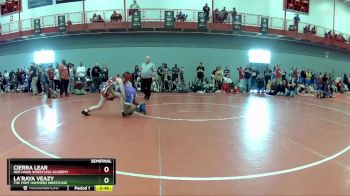 102 lbs Semifinal - Cierra Lear, Red Hawk Wrestling Academy vs La`Raya Veazy, The Fort Hammers Wrestling