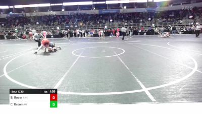 122 lbs Quarterfinal - Bryce Boyer, Kraken 2 vs Caden Groom, Moyer Elite